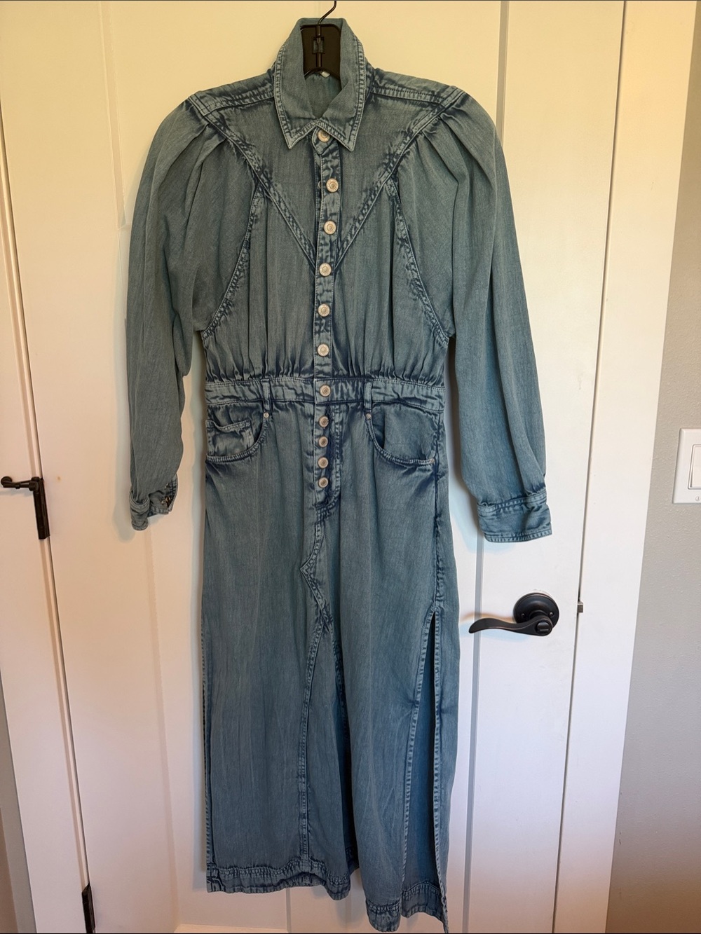 Free People Light Wash Denim Dress